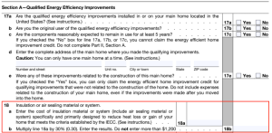 Section A - Qualified Energy Efficiency Improvements